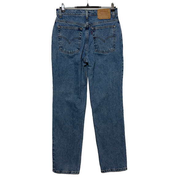 Vintage Levis 512 Junior Womens 11 Measures 30X32 Slim Fit Straight Medium Wash - Picture 2 of 9